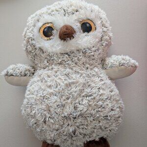 GOFFA Plush 16" OWL Big Glittery Sparkly Eyes Stuffed Whimsygoth Collectible